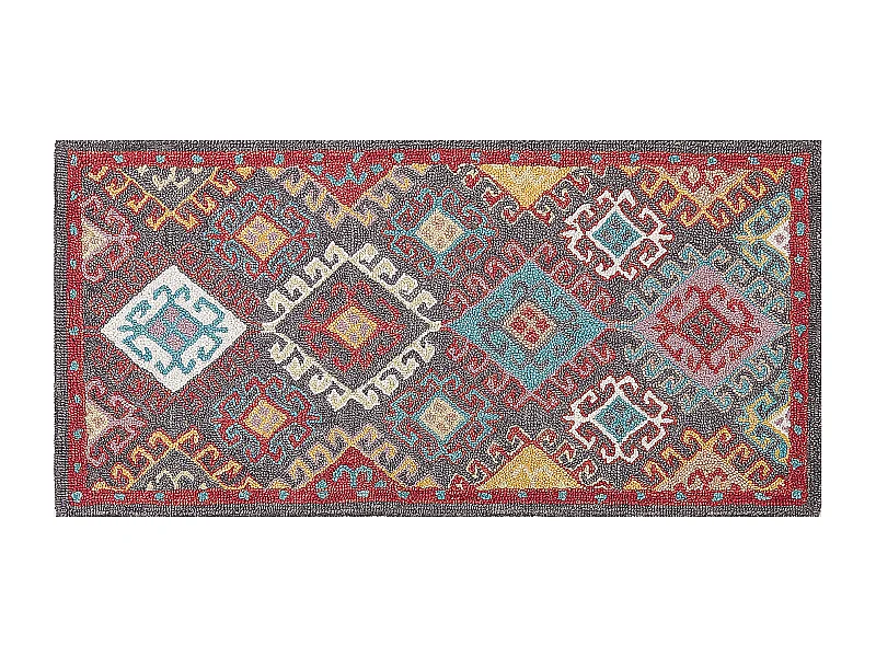 Tapis FINIKE Multicolore 80 x 150 cm Laine