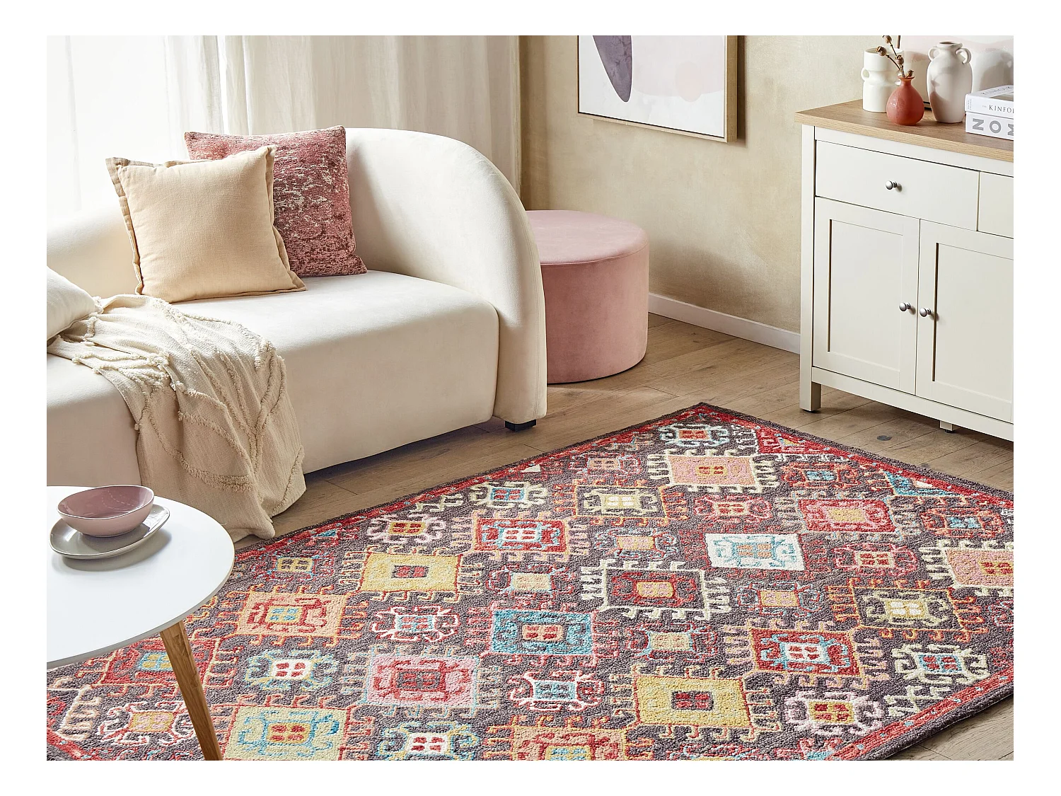 Tapis FINIKE Multicolore 140 x 200 cm Laine