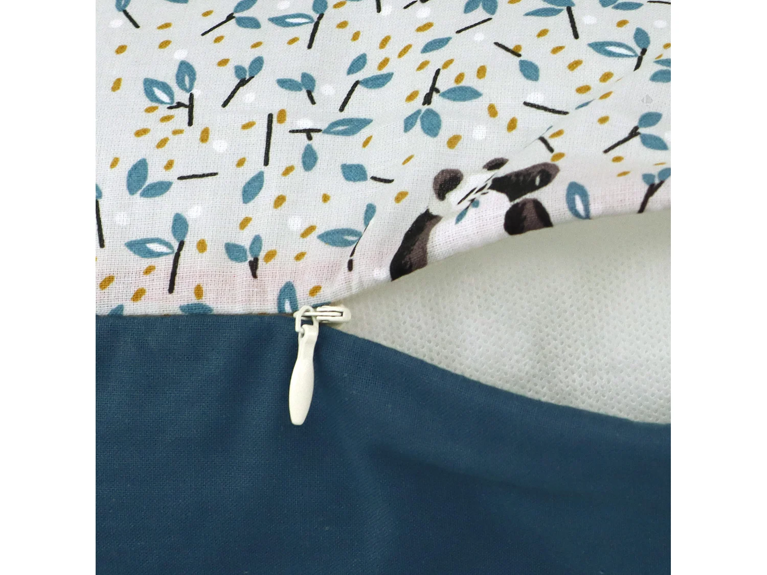 Housse de coussin 45x45 cm TAO gris Perle