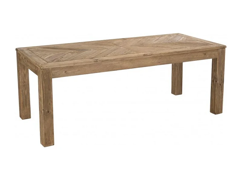 Table de repas rectangulaire 200 cm en bois massif recyclé - CHALET