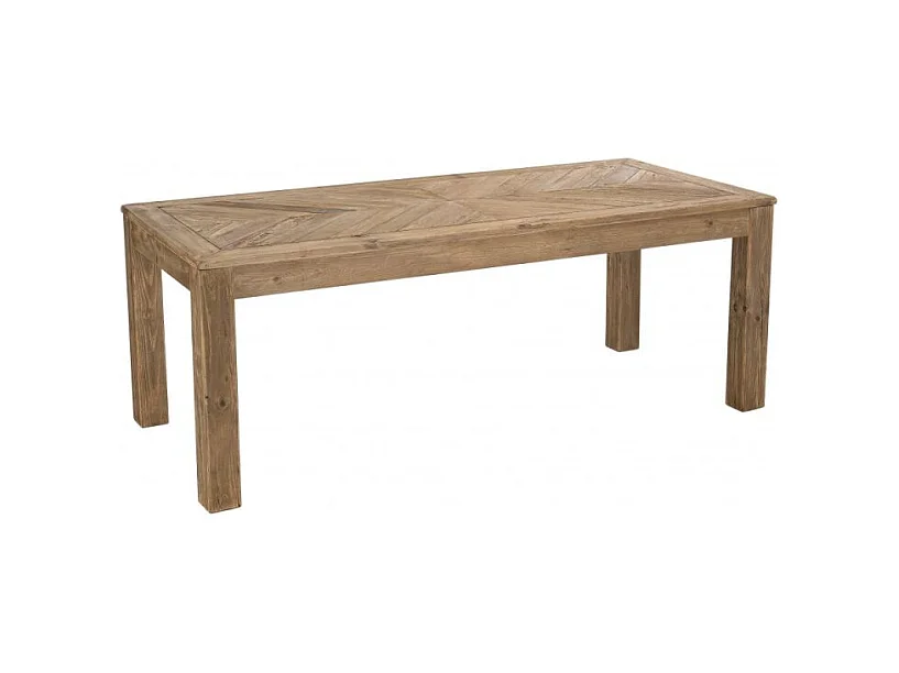 Table de repas rectangulaire 200 cm en bois massif recyclé - CHALET