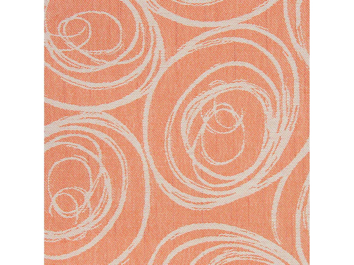 Lot de 3 serviettes de table 45x45 cm Jacquard coton SPIRALE orange papaye