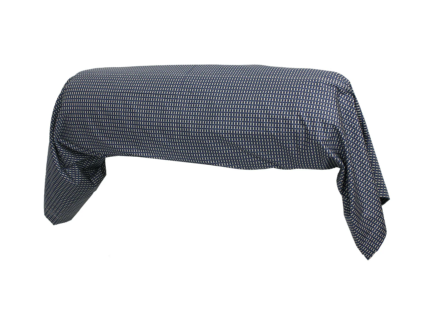 Taie de traversin 240x43 cm satin de coton ENZO bleu