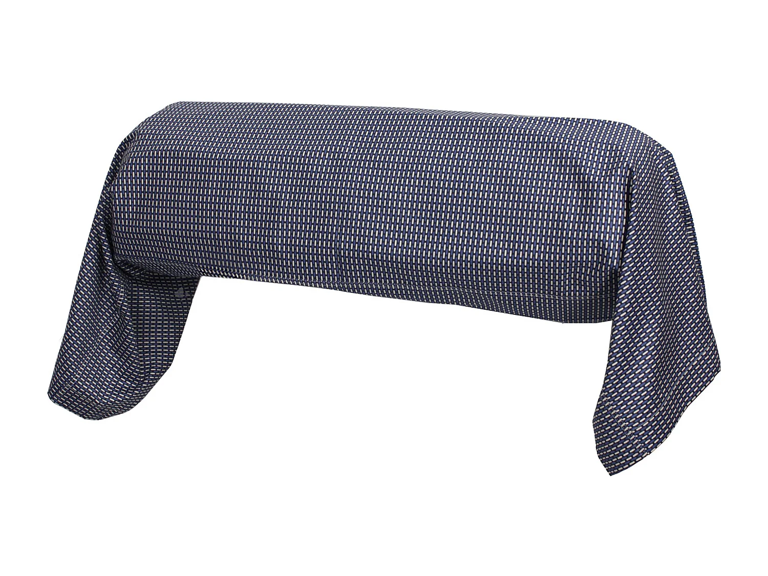 Taie de traversin 200x43 cm satin de coton ENZO bleu