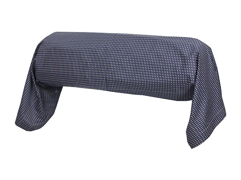 Taie de traversin 200x43 cm satin de coton ENZO bleu