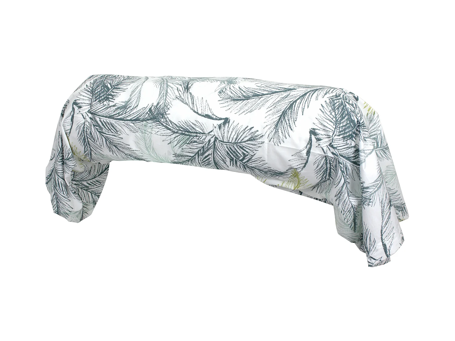 Taie de traversin 240x43 cm percale coton TRINIDAD mousson