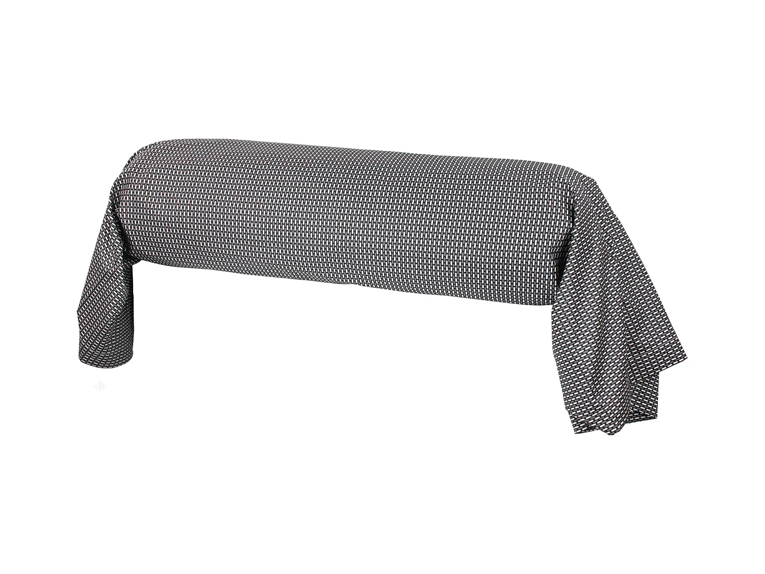Taie de traversin 240x43 cm satin de coton ENZO noir