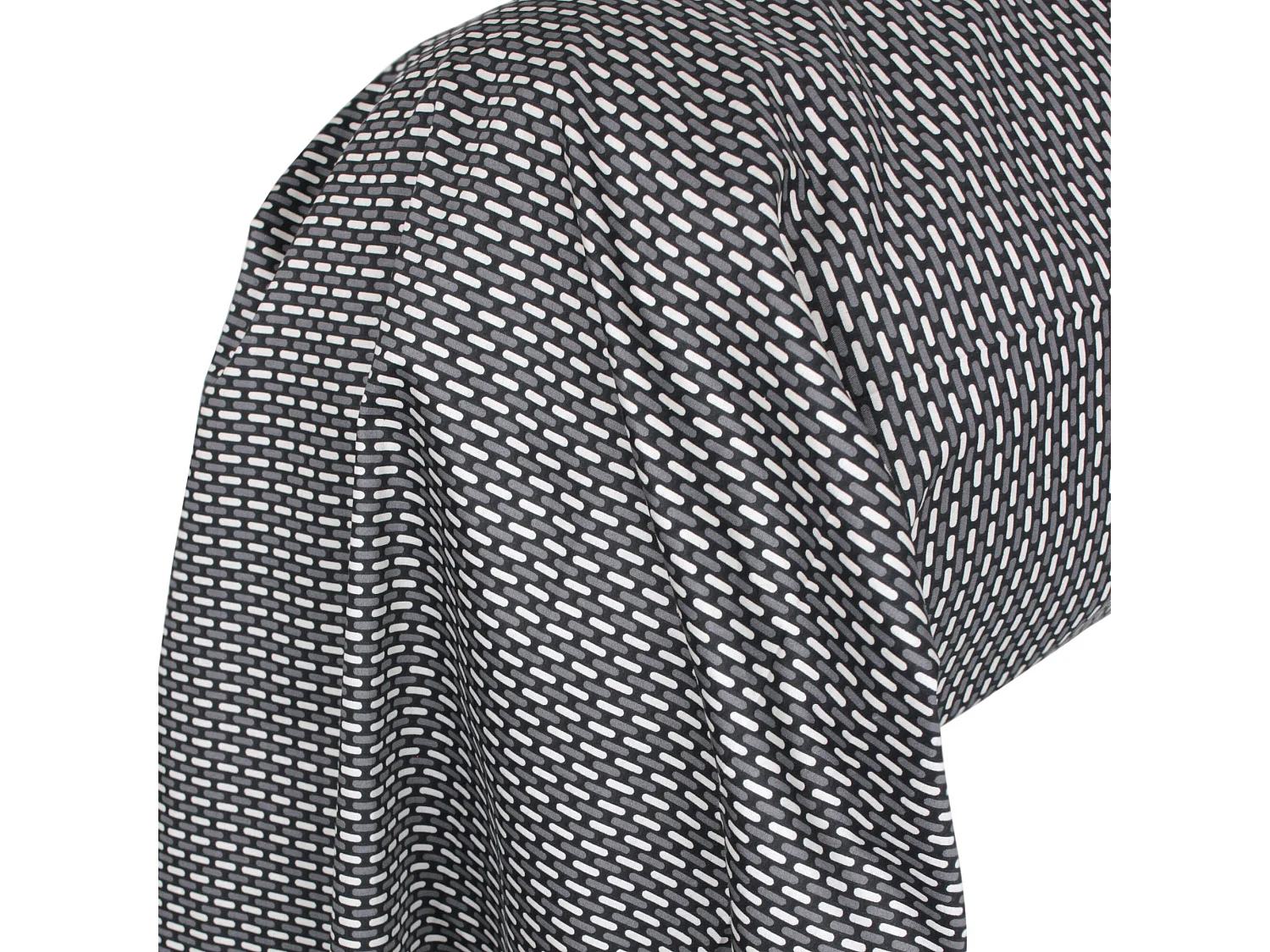 Taie de traversin 240x43 cm satin de coton ENZO noir