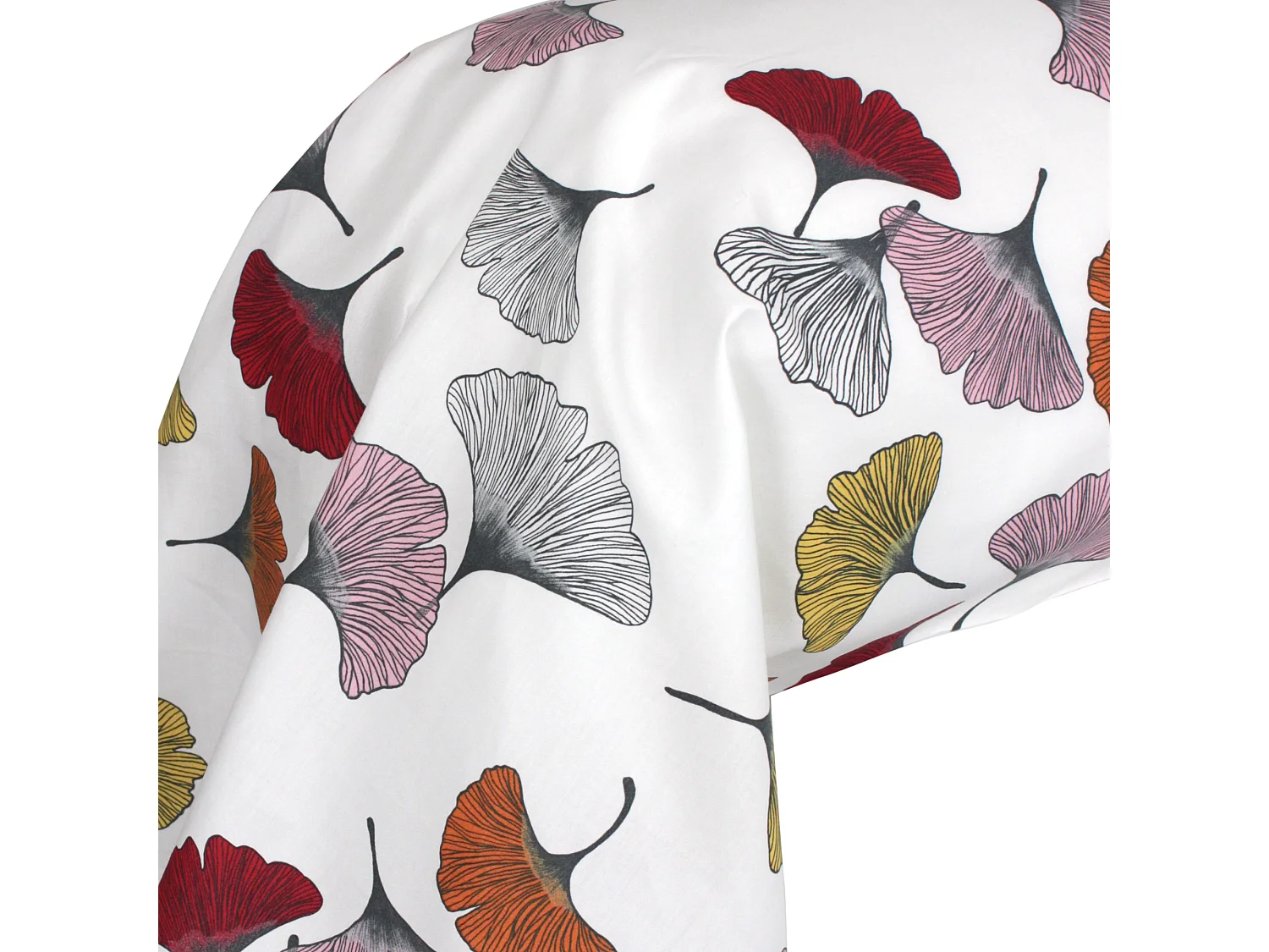 Taie de traversin 140x43 cm Percale pur coton GINKGO Rose