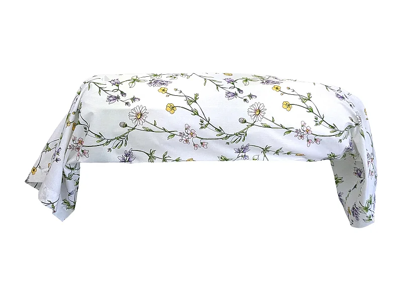 Taie de traversin 240x43 cm coton FOLIFLORA Blanc