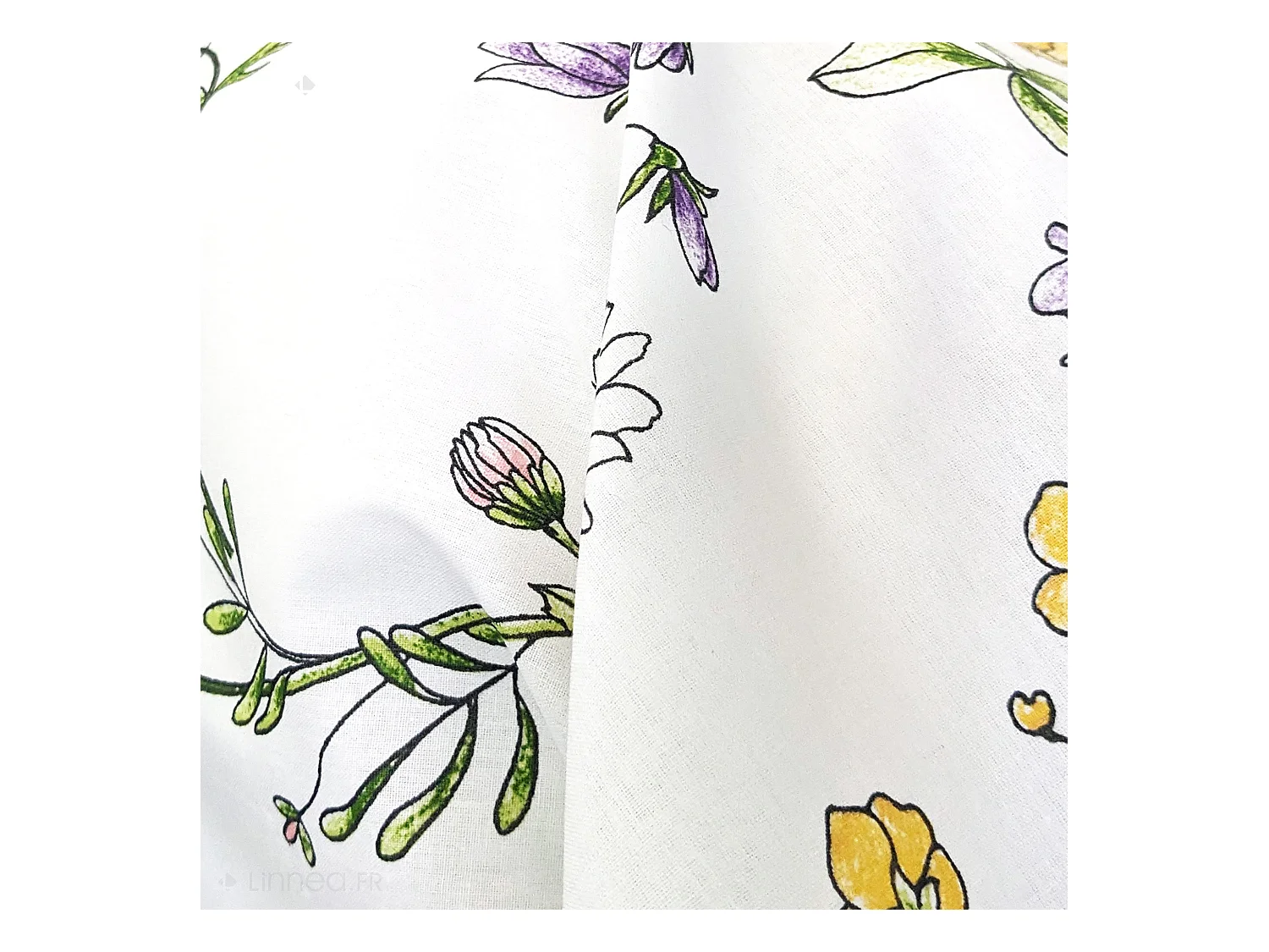 Taie de traversin 240x43 cm coton FOLIFLORA Blanc