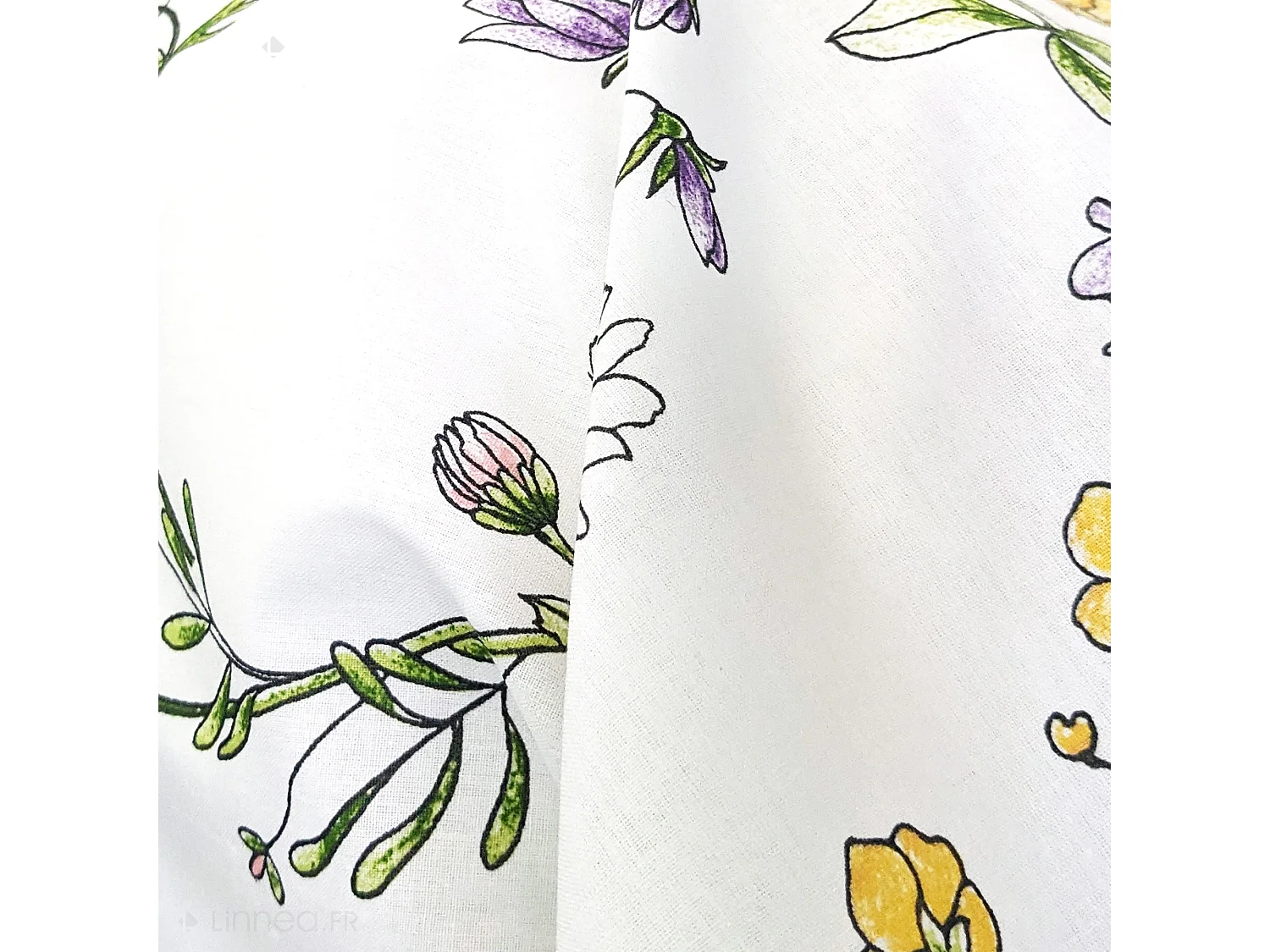 Taie de traversin 240x43 cm coton FOLIFLORA Blanc