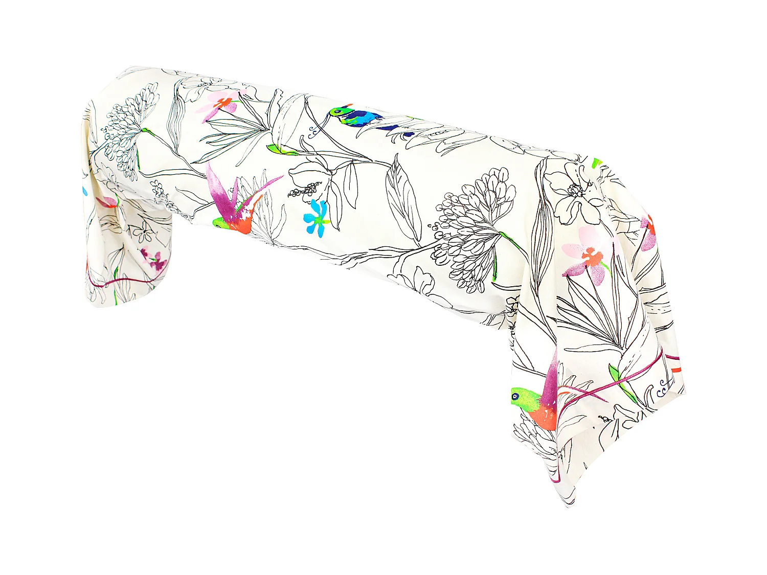 Taie de traversin 200x43 cm coton AMAZONIA ecru