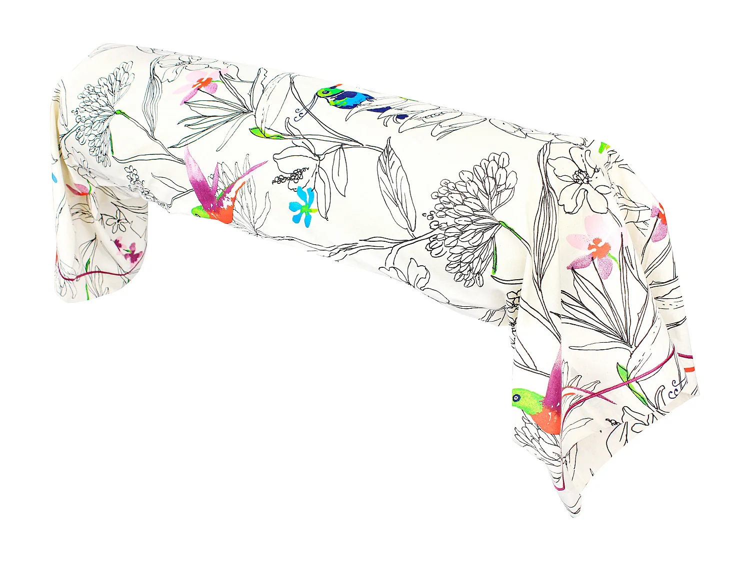 Taie de traversin 200x43 cm coton AMAZONIA ecru