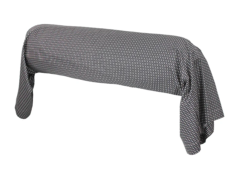 Taie de traversin 140x43 cm satin de coton ENZO noir