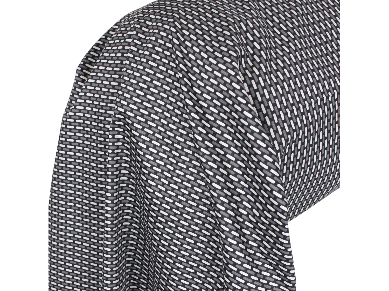 Taie de traversin 140x43 cm satin de coton ENZO noir