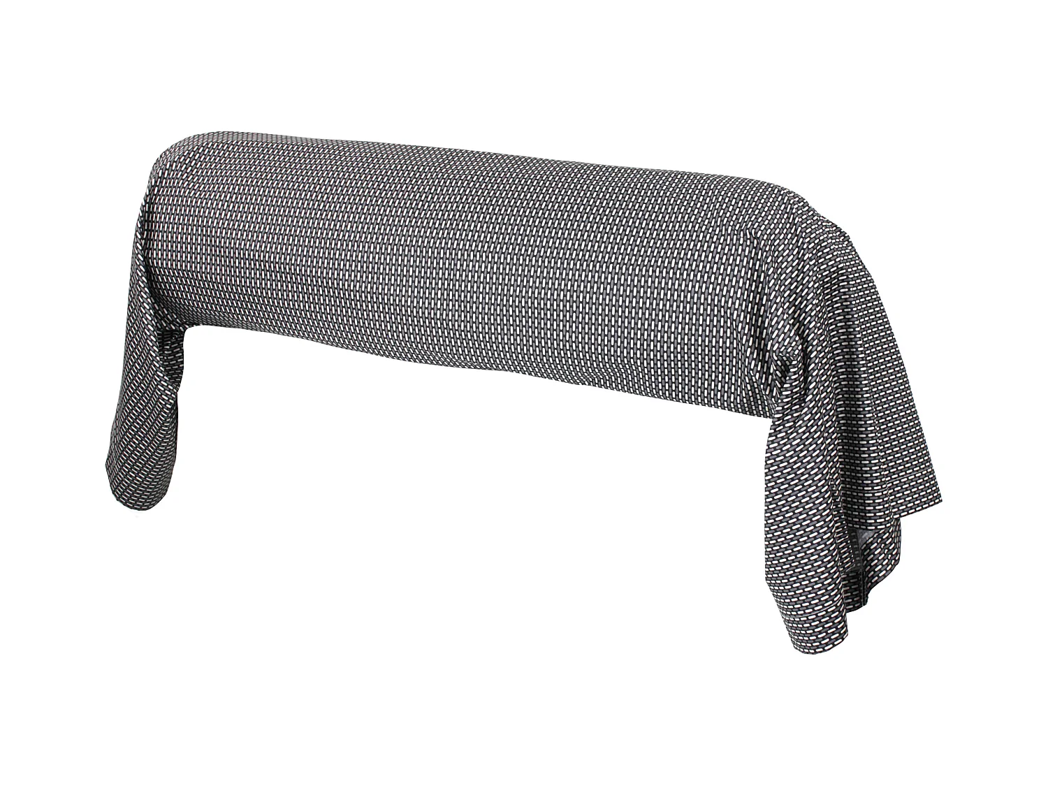 Taie de traversin 140x43 cm satin de coton ENZO noir