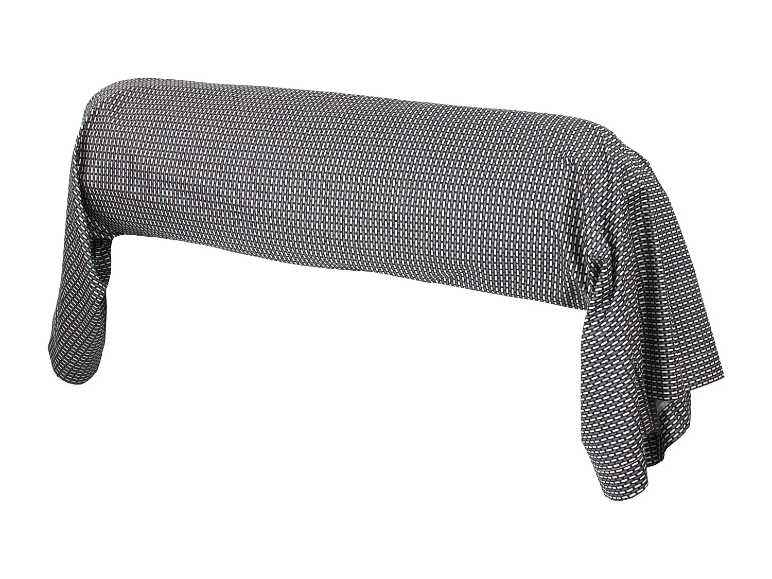 Taie de traversin 140x43 cm satin de coton ENZO noir