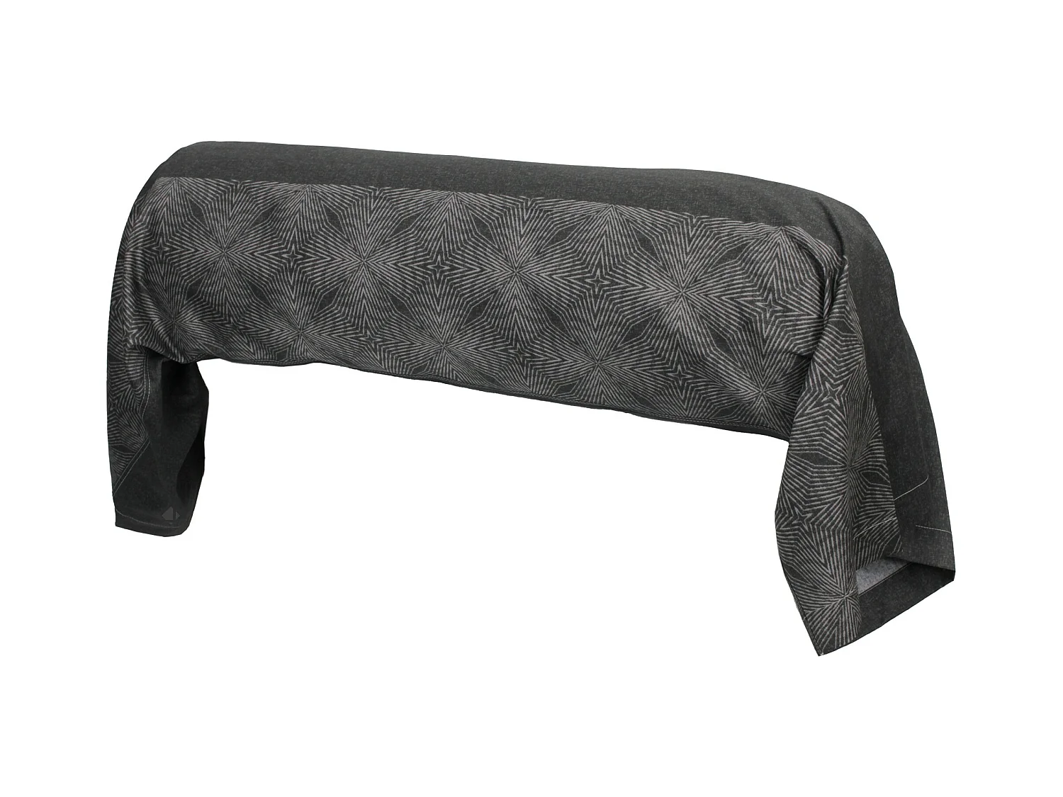 Taie de traversin 240x43 cm satin de coton TIAGO noir