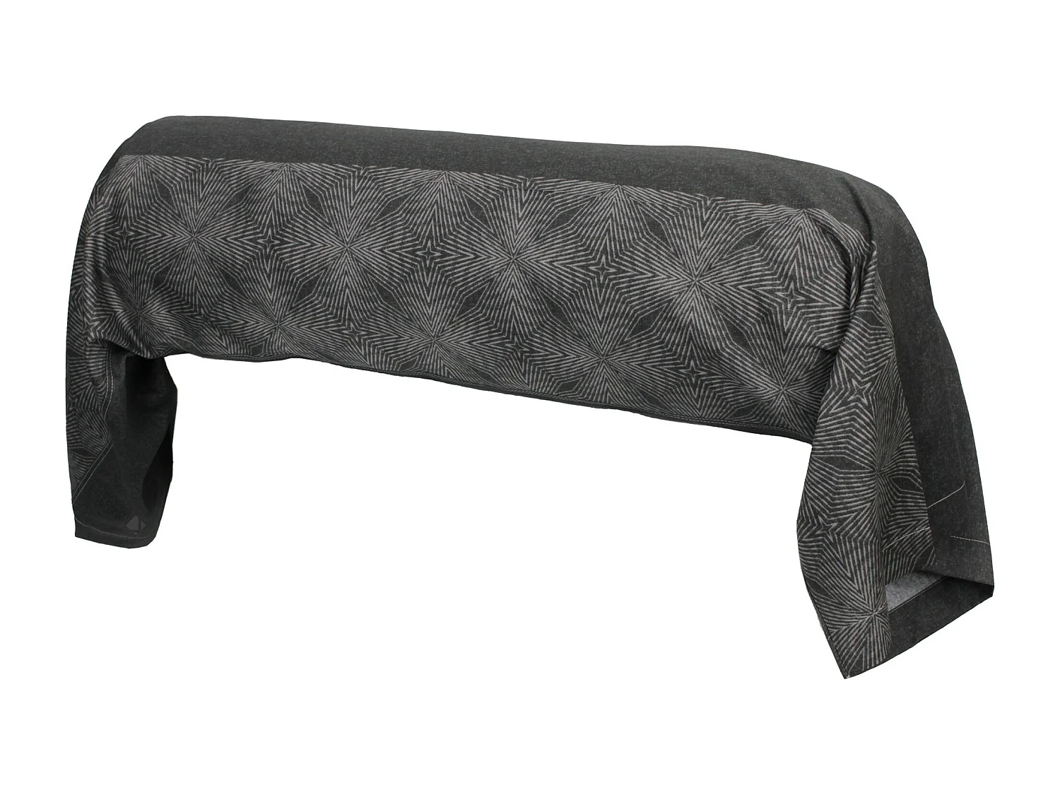 Taie de traversin 240x43 cm satin de coton TIAGO noir