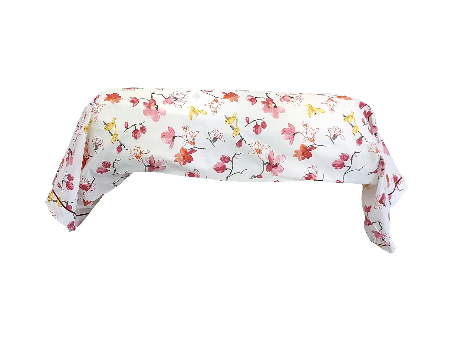 Taie de traversin 200x43 cm percale coton ELISA Rose