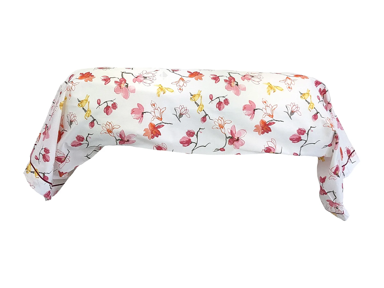 Taie de traversin 200x43 cm percale coton ELISA Rose