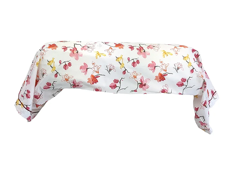 Taie de traversin 200x43 cm percale coton ELISA Rose