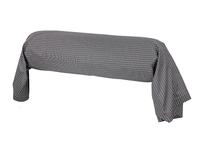 Taie de traversin 200x43 cm satin de coton ENZO noir