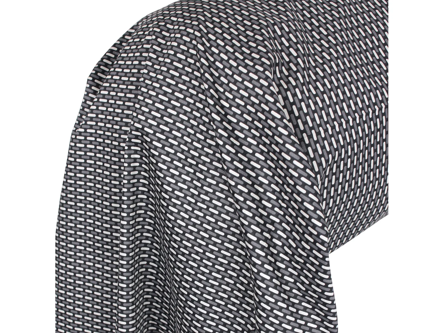 Taie de traversin 200x43 cm satin de coton ENZO noir