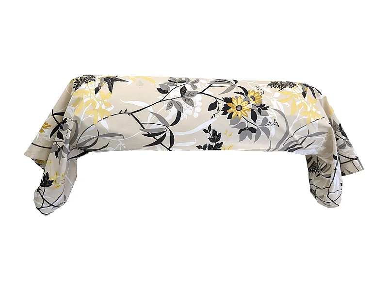 Taie de traversin 140x43 cm percale coton ASIA Beige