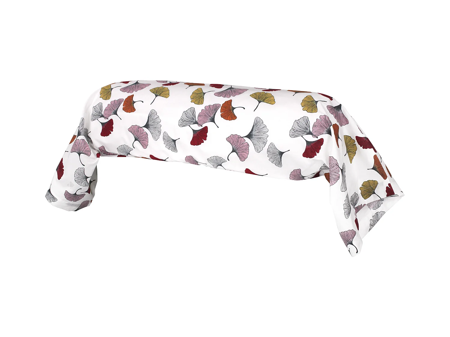 Taie de traversin 200x43 cm Percale pur coton GINKGO Rose