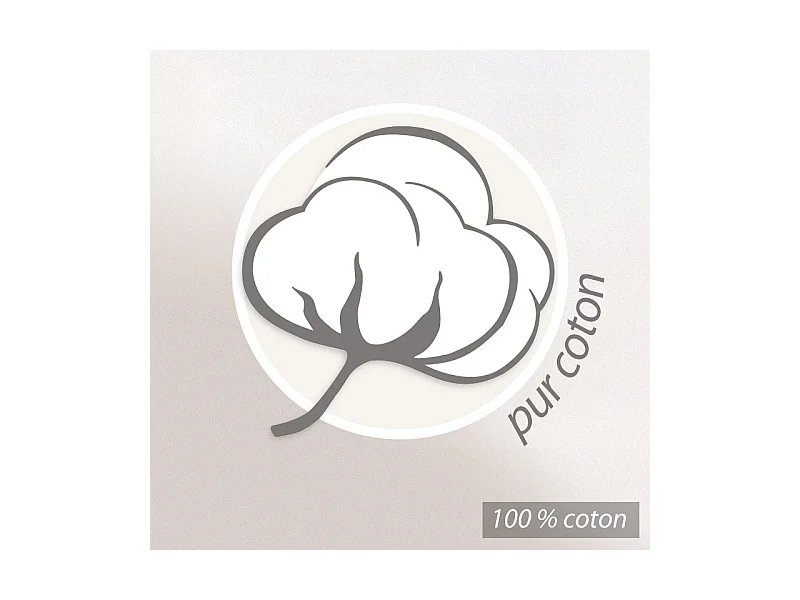 Taie de traversin 140x43 cm coton PRETTY blanc