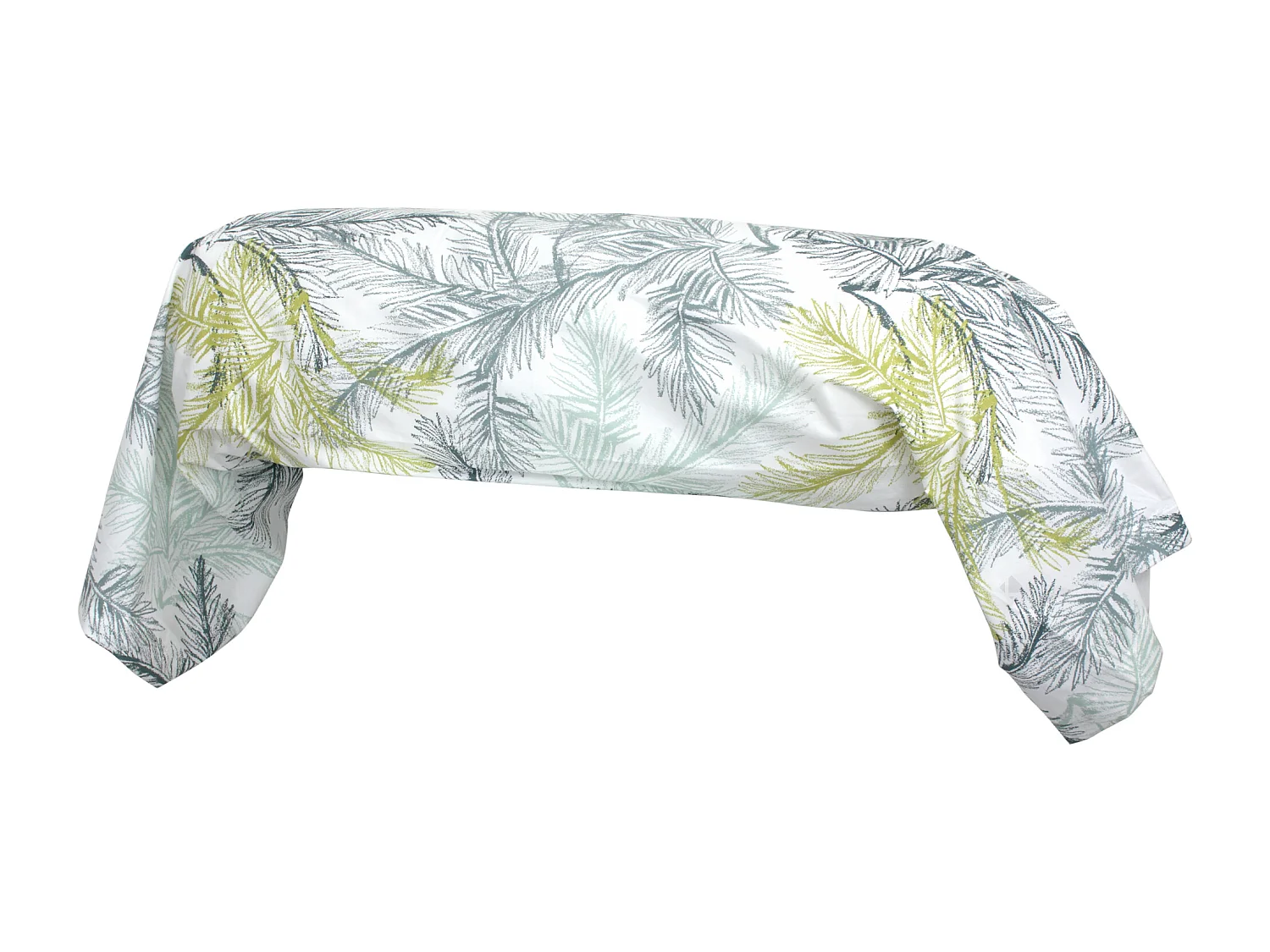 Taie de traversin 140x43 cm percale coton TRINIDAD mousson