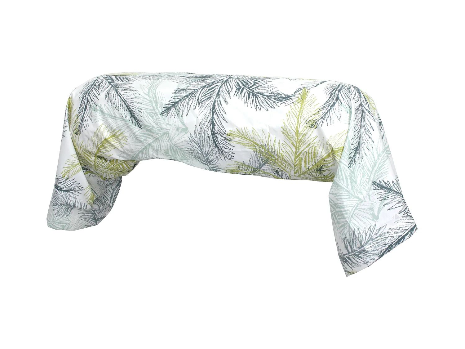 Taie de traversin 200x43 cm percale coton TRINIDAD mousson