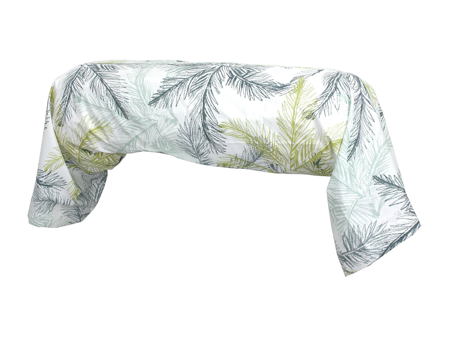 Taie de traversin 200x43 cm percale coton TRINIDAD mousson