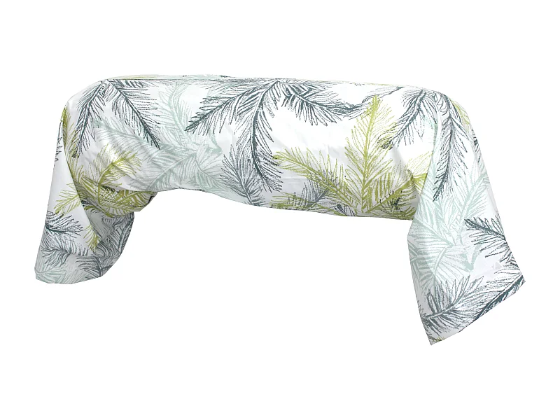 Taie de traversin 200x43 cm percale coton TRINIDAD mousson