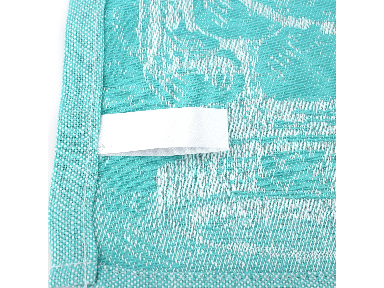 Lot de 2 torchons de cuisine toile 50x70 cm OLIVES vert coton et lin