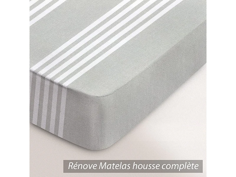 Rénove matelas Rubens housse 200x200cm matelas 14 à 18cm