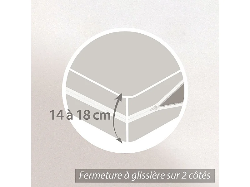 Rénove matelas Rubens housse 180x190cm matelas 14 à 18cm