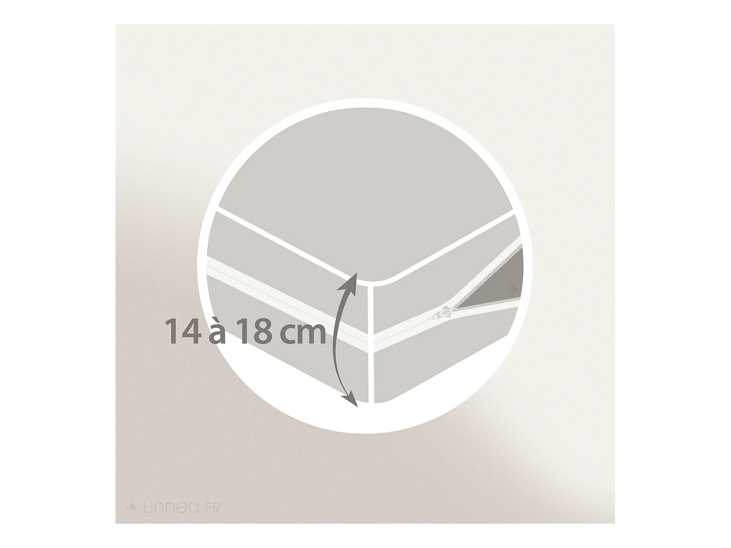 Rénove matelas Rubens housse 180x200cm matelas 14 à 18cm