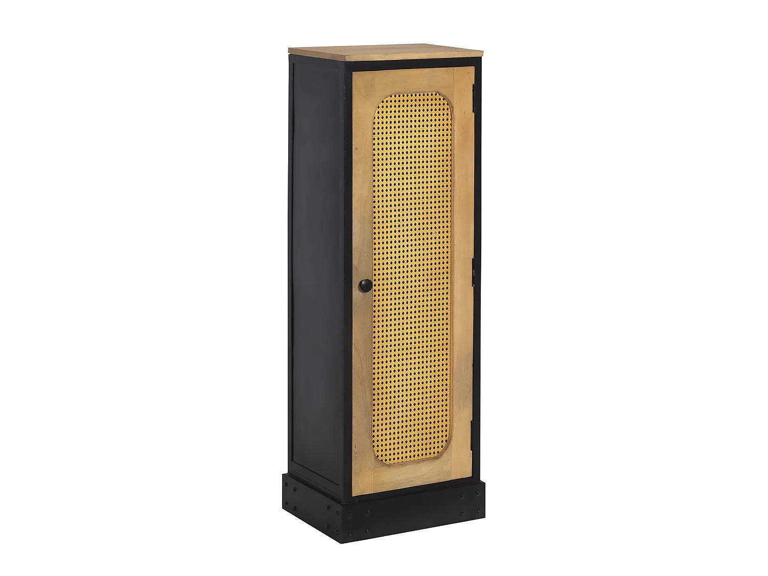 Columna en madera de mango y rejilla Ezra