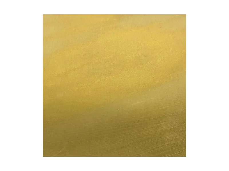 Table d'appoint en métal noir avec plateau rond et doré - ORO 8806