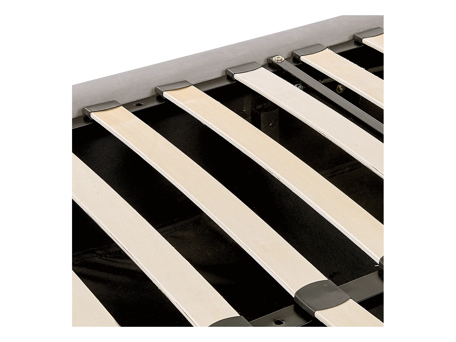 Cama baú Veludo LUBBON 180 x 200 cm Cinzento claro