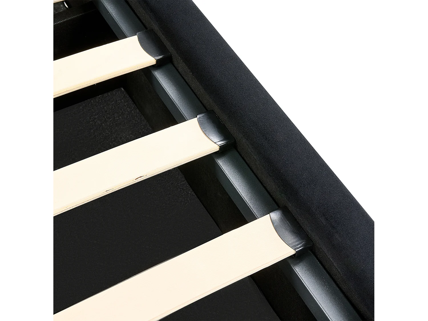 Bed met opbergruimte Fluweel LUBBON 180 x 200 cm Zwart