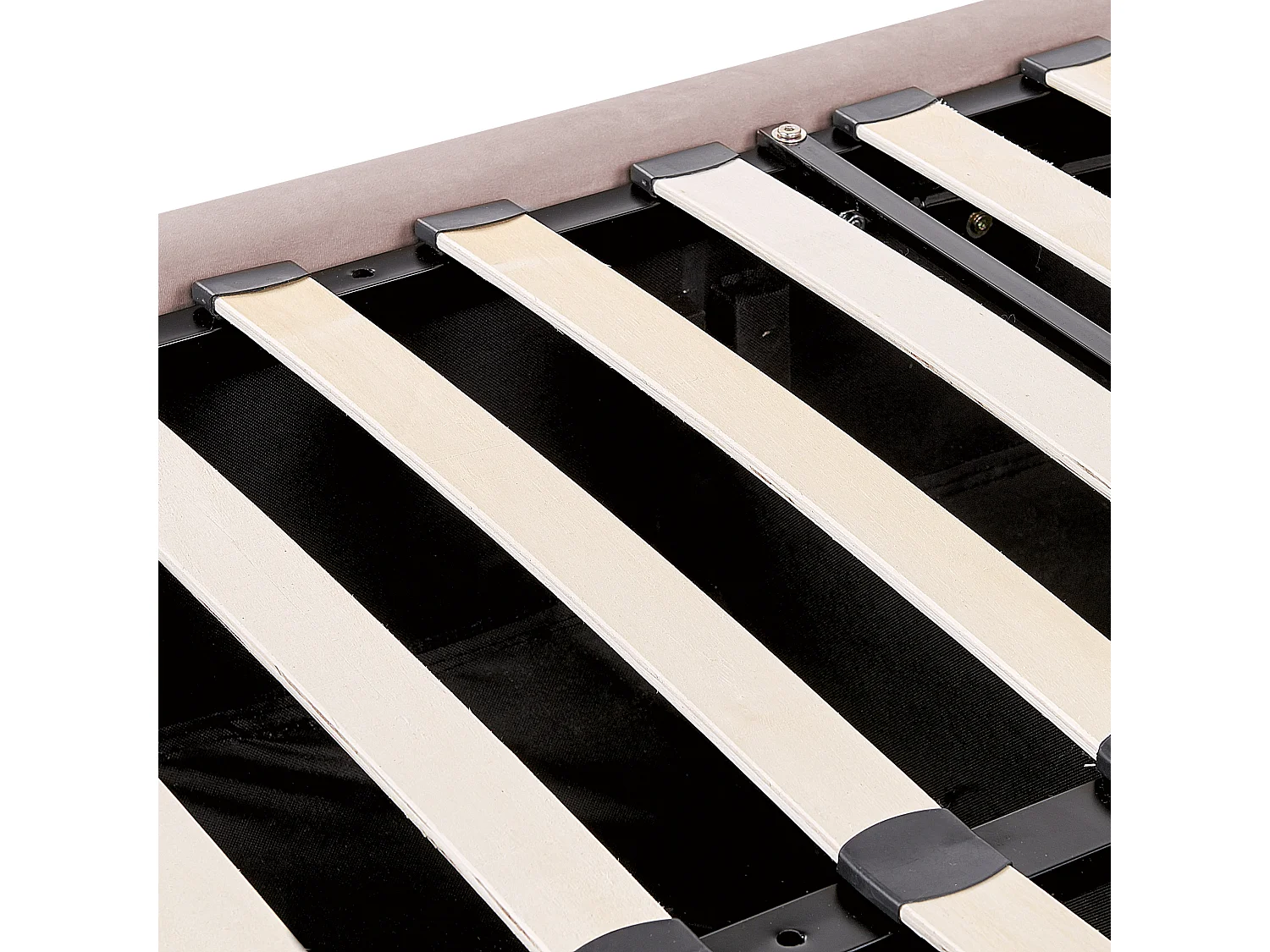 Bed met opbergruimte Fluweel LUBBON 180 x 200 cm Pastelroze Roze