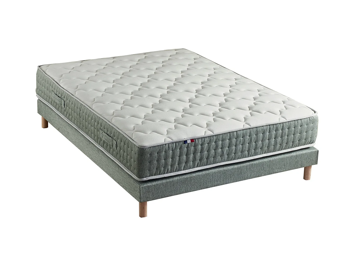 Ensemble matelas HYGGE et sommier : confort ferme et 7 zones Dimensions - 140 x 190 cm