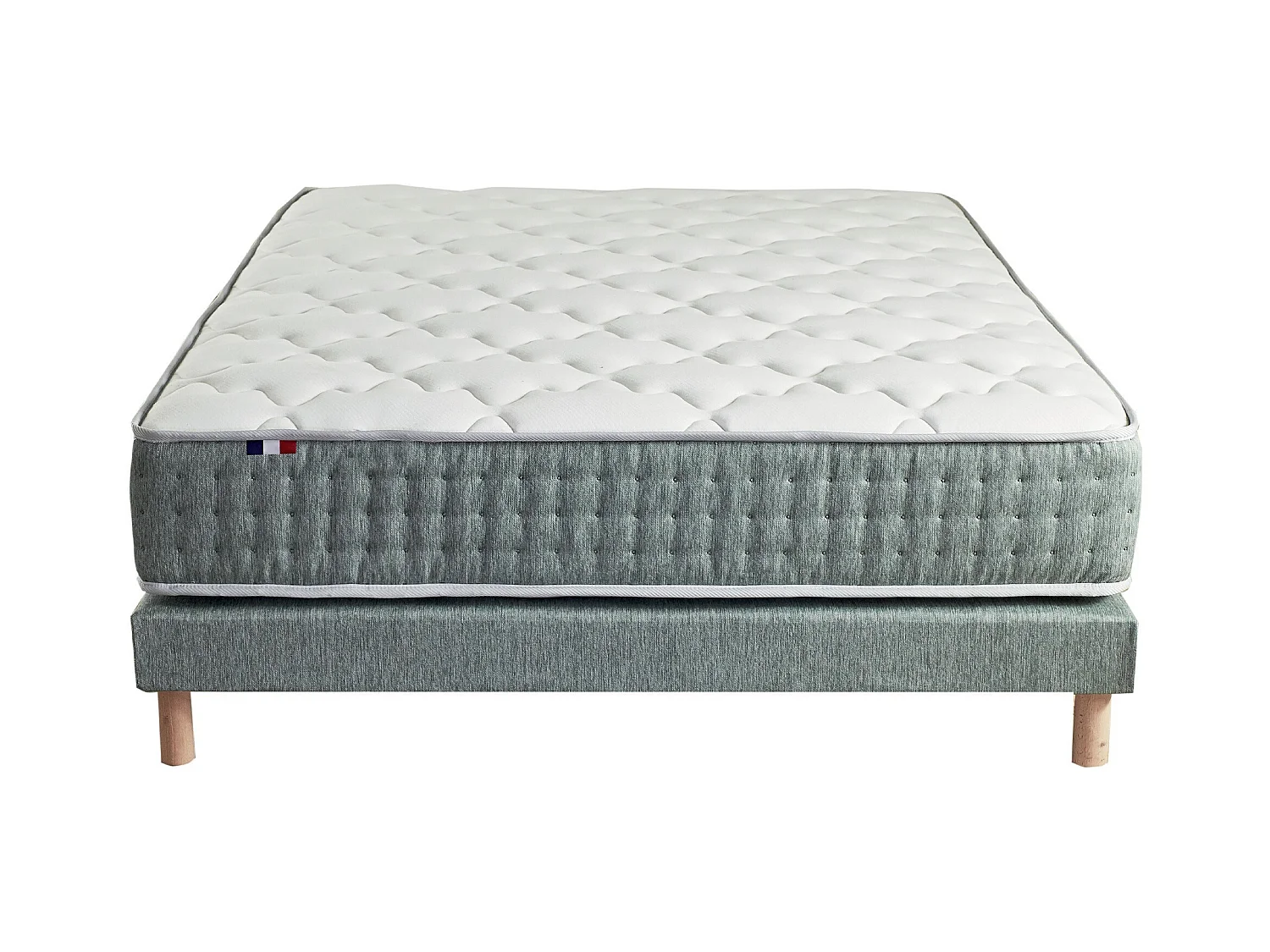 Ensemble matelas HYGGE et sommier : confort ferme et 7 zones Dimensions - 140 x 190 cm