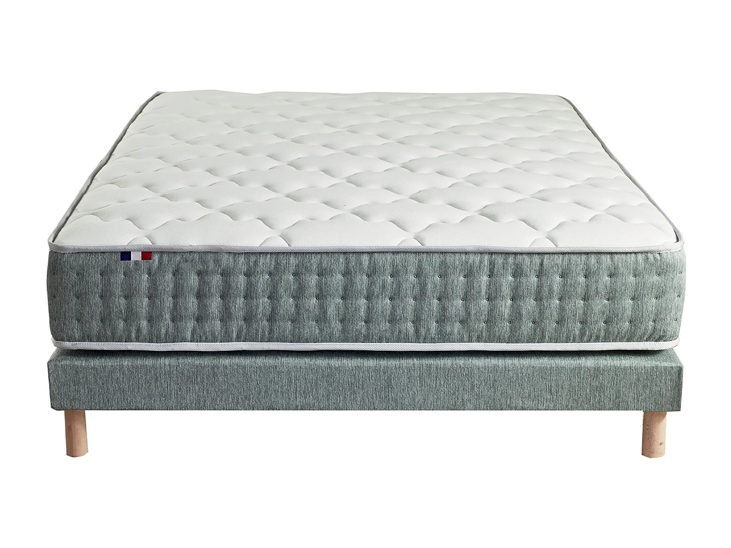 Ensemble matelas HYGGE et sommier : confort ferme et 7 zones Dimensions - 140 x 190 cm
