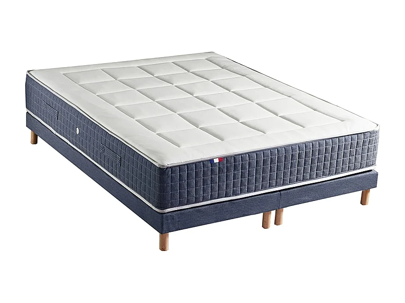 Ensemble matelas 7 zones KING STYLE, mémoire de forme & sommier Dimensions - 2x90 x 200 cm
