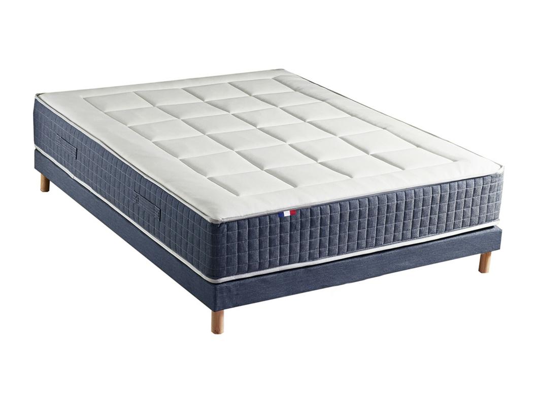 Ensemble matelas 7 zones KING STYLE, mémoire de forme & sommier Dimensions - 140 x 190 cm